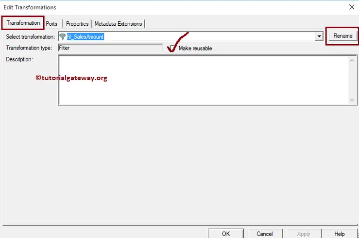 Filter Transformation in Informatica 9