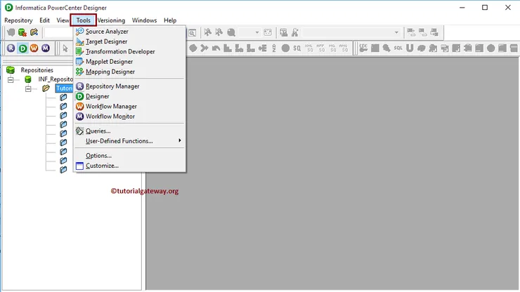 PowerCenter Designer Tools 4