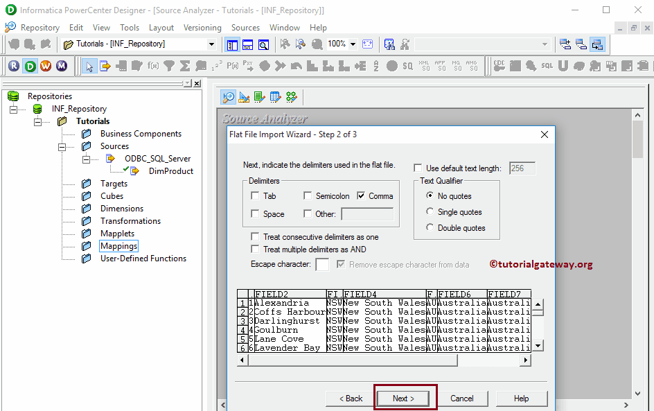 Flat File Source in Informatica 6